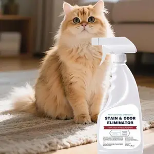 Pet Stain and Odor Remover Spray, Enzyme Urine Destroys for Dogs & Cats, Deep Cleaning Deodorizer & Air Freshener,16.91fl oz