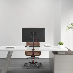 Clearance Sale Single Monitor Stand, Heavy Duty Adjustable Monitor Arm Desk Mount for 13-32Inch, Tilt, Swivel, Rotate, Support 22 lbs MD97401SE