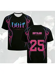 2026 Korean K-Pop Pop Music T-shirt Codenamed Jersey Loose Fashion Trendy Graphic Tee Digital Short Sleeve Fan Gift Children Adult T-shirt