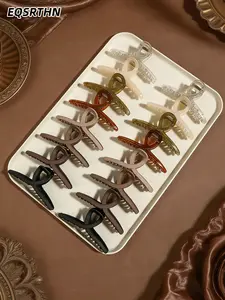 French Aesthetic Large Hair Claw Clips for Thick Hair ✨ Matte & Jelly Finish Non-Slip Hair Catch Barrette | Trendy Neutral & Pastel Hair Accessories for Women Girls | Viral TikTok Hairstyle Essentials