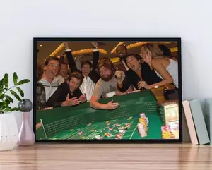 The Hangover Wolfpack play Poker Retro Poster