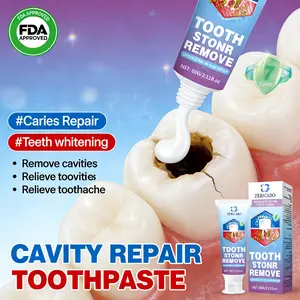 ZKRICARO Anti-Cavity Repair Toothpaste FDA Certified Repairs Cavities Whitens Teeth Strengthens Enamel Relieves Tooth Sensitivity & Bad Breath
