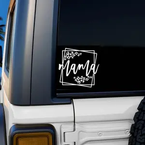 Mama Leopard Print Car Decal, Mama Vinyl Decal, Minimalist Mama Sticker, Mom Life Decal, Trendy Mom Sticker, New Mom Gift 6