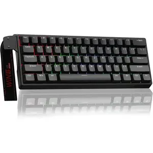 Aula WIN60 HE 60% Wired Magnetic Keyboard with Adjustable Actuation, 8000 Hz Polling Rate, Hall Effect Switches, Hot-Swap, for FPS Games (Black)