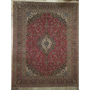 Hand-Knotted Persian Wool Rug _ Luxurious Vintage Design, 16'5" x 11'7", Artisan Crafted