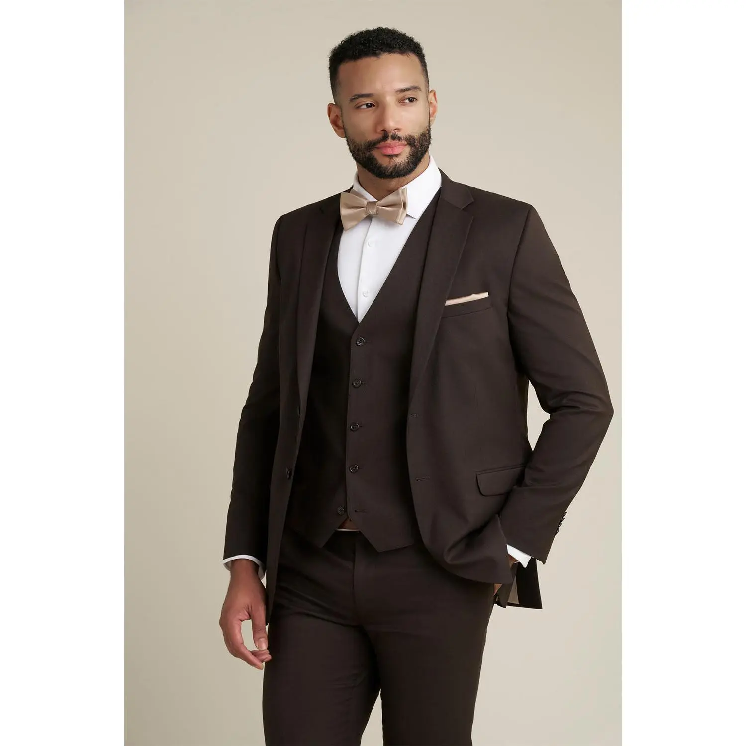 "Savoy" Brown Suit Jacket (Separates)