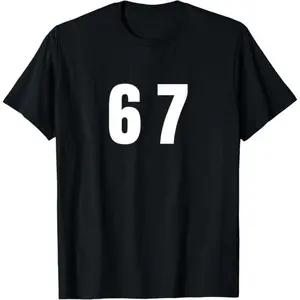 [100% Cotton] Six Seven Meme Fun 67 T-Shirt Cotton  On Golf Gift T-Shirt For Men And Women