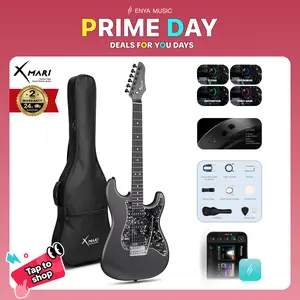 【Zero-Gear Rocker】Xmari Smart Electric Guitar with DSP Effects 4 Presets USB-C OTG Recording Headphone Output Alnico Pickups w/Coil Split Carbon Fiber Body Gig Bag Strap Cable & Picks metronome【no built-in amp】24h Shipping 2-Year Warranty DealsForYouDays