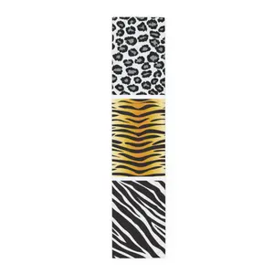 Animal Print Table Runner, Cotton Poly Blend - Chic Luxury Home Decor, Leopard Print Dining Table Cloth, Safari Theme Runner, Kitchen Table