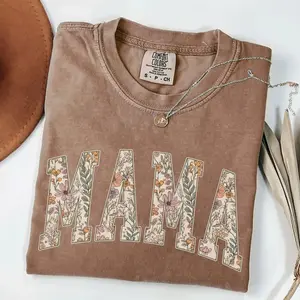 Comfort Colors Mama Shirt, Floral Mama TShirt, Mothers Day Gift, Girly Aesthetic Gift For Mom, Retro Mom Tee, Cute Mom  Mama Gifts