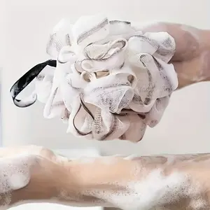 1pc Oversized Bath Ball, Soft Bathing Sponge, Bath Sponge Shower, Exfoliating Bath Tool, Exfoliating Shower Scrubber, Massage Bath Flower, Home Bathroom Additions