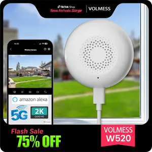 4K HD Wireless Window Camera, 5GHz&2.4GHz WiFi Indoor Cameras for Home Security Al Color Night Vision,Person,Pet,Vehicle & Motion Detection,24/7 Recording,Easy & Quick Install