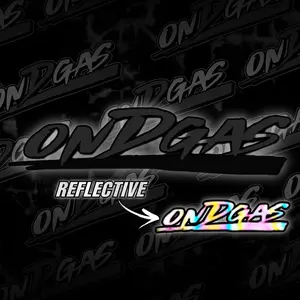 All Black Reflective ONDGAS Decal
