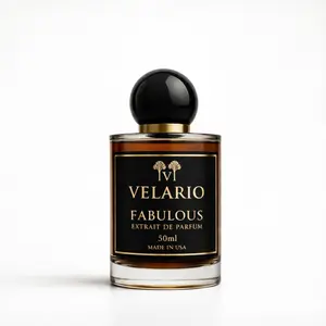 Velario Fabulous Extrait de Parfum 50ml - Bold Seductive Luxury Scent with Leather Tonka Bean & Clary Sage Notes Made in USA