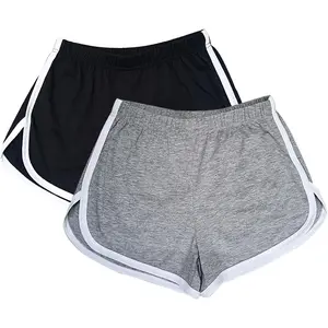 2 Pack Women Cotton Running Athletic Shorts Gym Yoga Summer  Dance Shorts Pants