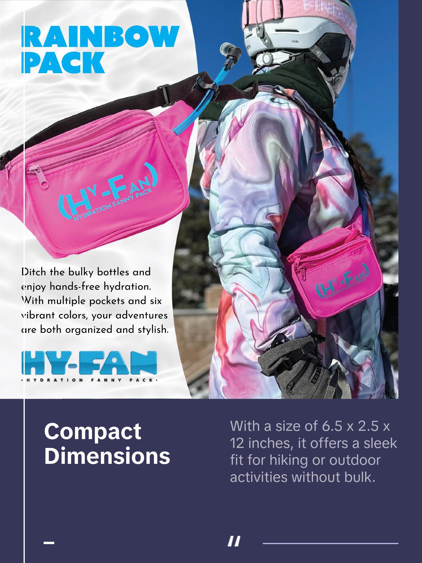 Hydration Cross Body Bag with Bladder, 17oz BPA-Free, Multiple Secure Pockets, Hands-Free Design Ideal for Festivals & Outdoor Activities, Travel & More