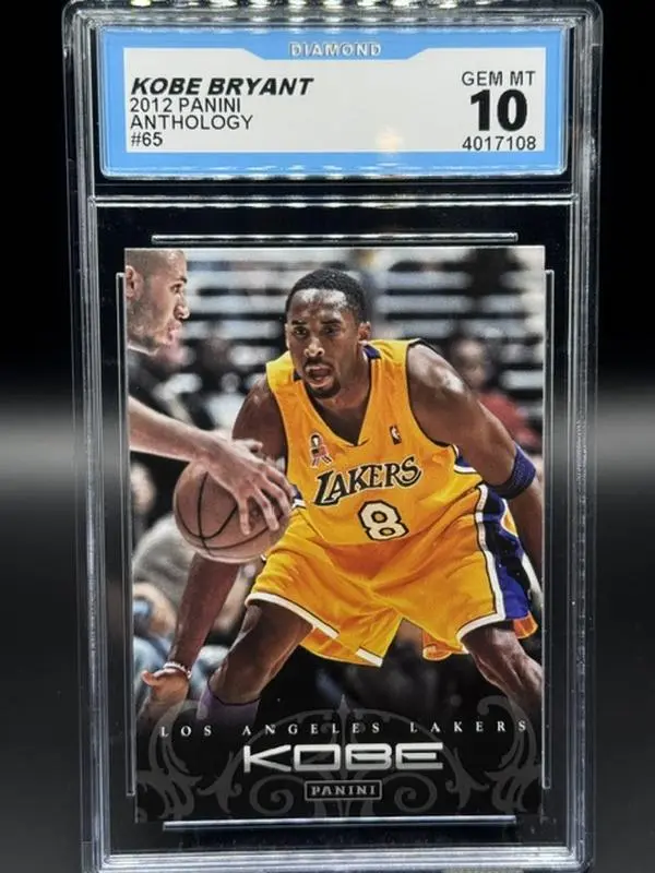 2012 Panini Anthology NBA Basketball Card LA Lakers Kobe Bryant #65 Graded GEM MINT 10
