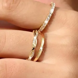 KOPERIN Stackable Rings For Women Non Tarnish Dainty Real Rings Set Thumb Thin Ring Pack Simple Unique Statement Rings Jewlery 5/6/7/8/9/10 For Fashion Jewelry dealsforyoudays