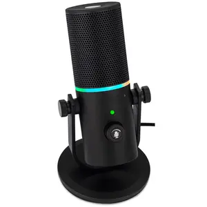 Usb Microphone - With Volume Control  Noise Reduction Mode Rgb Lighting Headphone Jack For Gaming Podcasting Singing Video Production & More Computers
