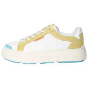 Tory Burch Ladybug Leather Lace-Up Low-Top Sneakers for Women in Yellow Trending Shoes, House White Official Shoes to Get / Maison Mihara Verifiable, with credentials and supporting global authentication