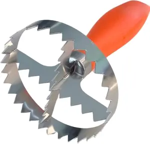 Compact Stainless Steel Meat Shredder and Chop Salad Shredder – Handheld Chicken & Pork Puller Tool for Easy Meal Prep – Lightweight, Durable, Dishwasher Safe. (Retro Orange)