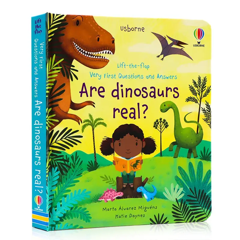 Dinosaur Theme Interactive Activity Book, Preschool Learning Book, Colorful English Enlightenment Reader, Question Answer Flap Learning, Bedtime Family Education, Toddler Activity Book, Childrens Book, Books for Toddlers