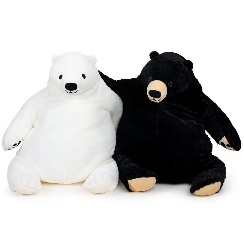 Chubbyjoy Djungelskog Giant Weighted Stuffed Animal Teddy Bear - 23in/23.6in/31in/39in/39.3in/60cm Unisex Soft Stuffed Figure, Safe PP Cotton Plushie, 3+ Kids' Gift, Living Room/Bedroom Decoration Hugging Pillow
