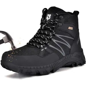 Steel Toe Boots for Men Work Safety Indestructible Boots for Women Construction Shoes Composite Toe