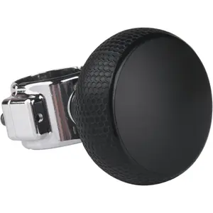 Large Steering Wheel Knob Spinners,  Steering Wheel Spinners Ball Durable  Knob for , SUV, , , Boat etc (Black)