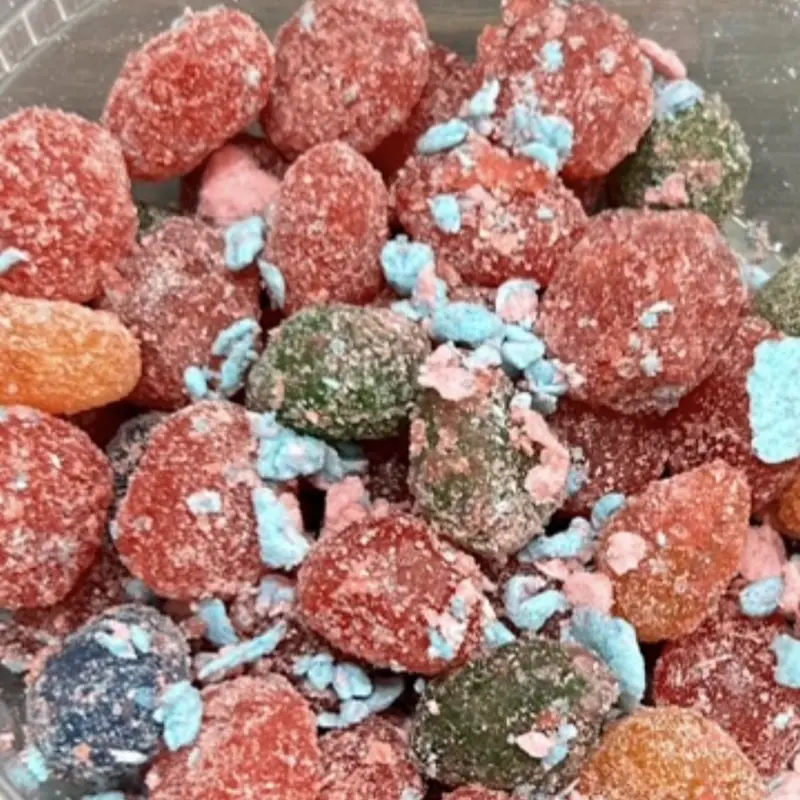 cotton candy covered gushers fruit shop