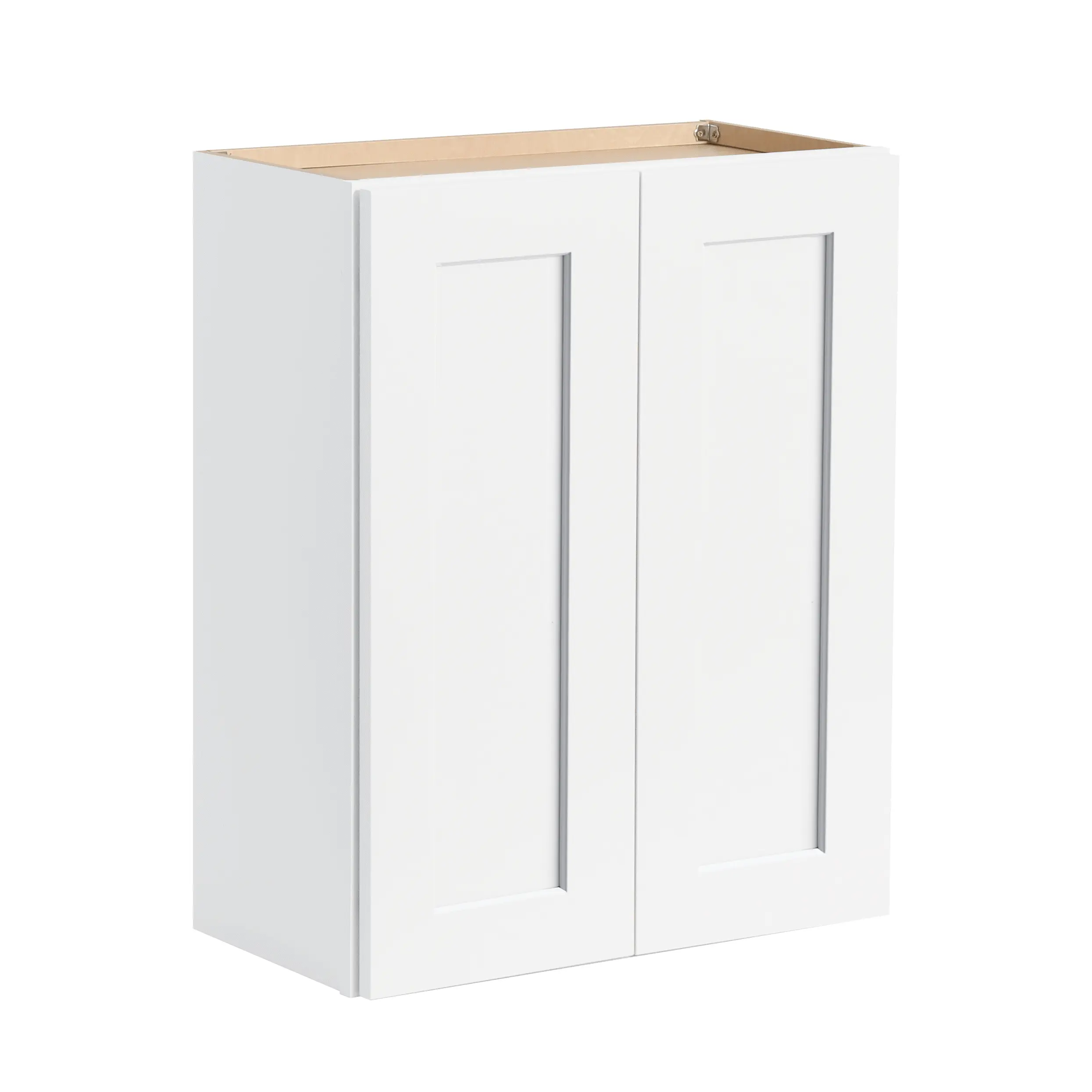 Shaker Style RTA Cabinet Kitchen Solid Wood Wall Cabinet With 2 Shelves 2 Doors