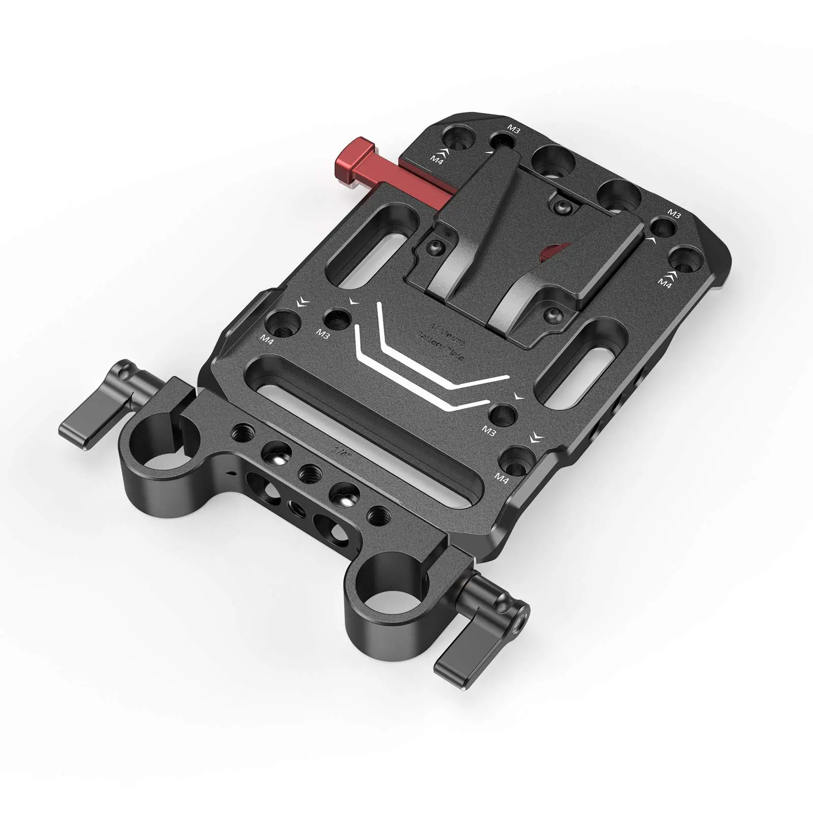 SmallRig Aluminium Battery Plate with V-Lock Mount & Dual 15mm Rod Clamp for Power Supply - 3016, Camera Accessories