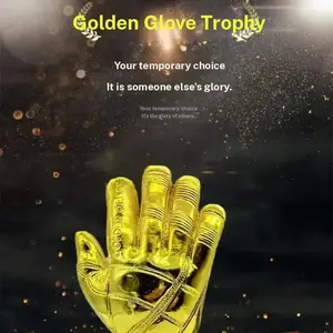 Football Trophy Gold Glove Award Cup, Soccer Fan Memorial Gift, Goalkeeper Trophy, Holiday Present, Birthday Gift