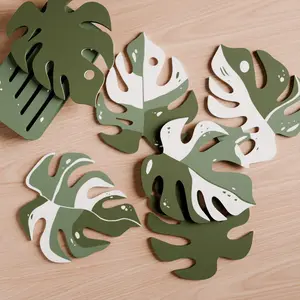 Monstera Coaster Set