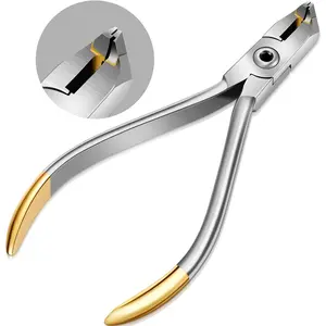 Braces Wire Cutter Hard Pliers Stainless Steel Removal Tooth Pulling Kit Tool for Cutting Titanium Alloy Archwire(Distal End Cutter,1 Pack)