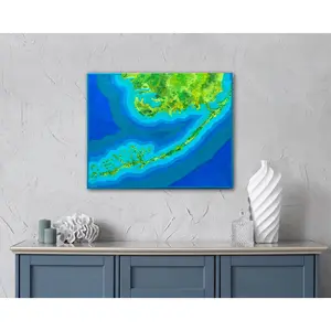 FLORIDA KEYS - 16x20 in Acrylic & Resin on Canvas
