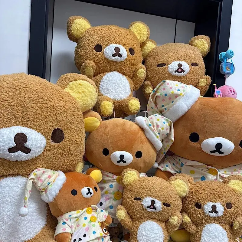 Cute Cartoon Rilakkuma Plush Doll Toys Soothing And Sleeping Dolls Hugging Bears Soft Sofa Cushion Hug Pillow Surprise Girl Gift
