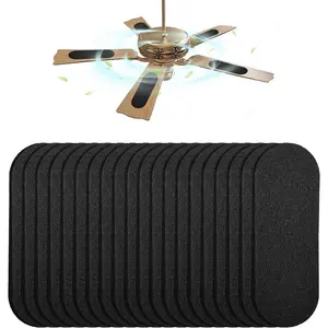 Ceiling Fan Filters for Blades 20 Pcs Activated Carbon Air Filter Easy-Stick Ceiling Fan Blade Filter for Home Office Common Household Contaminants All Fan Blades (20)