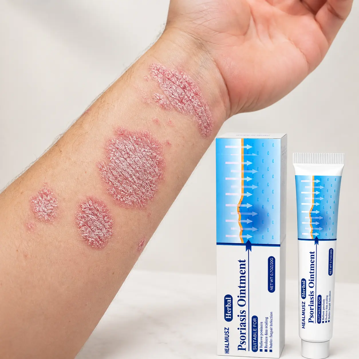 Gentle Botanical Skin Care Ointment, Deep Moisturizing Soothing Cream for Rough & Flaky Skin, Daily External Skin Balm