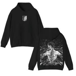 Attack on Titan Crewneck Featuring Eren Yeager in Retro Vintage Style