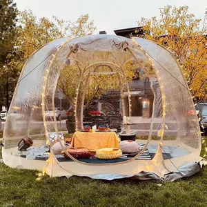 Alvantor Pop Up Bubble Tent - Large Oversize Weather Proof Pod - Cold Protection Camping Tent - Winter Tent Beige nature  hike