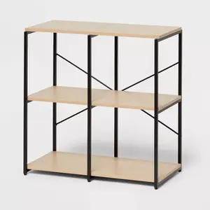 11" 4 Cube Storage Shelves - Brightroom: Modular Storage Furniture, Anti-Tip, Paper Laminate, Powder-Coated Steel
