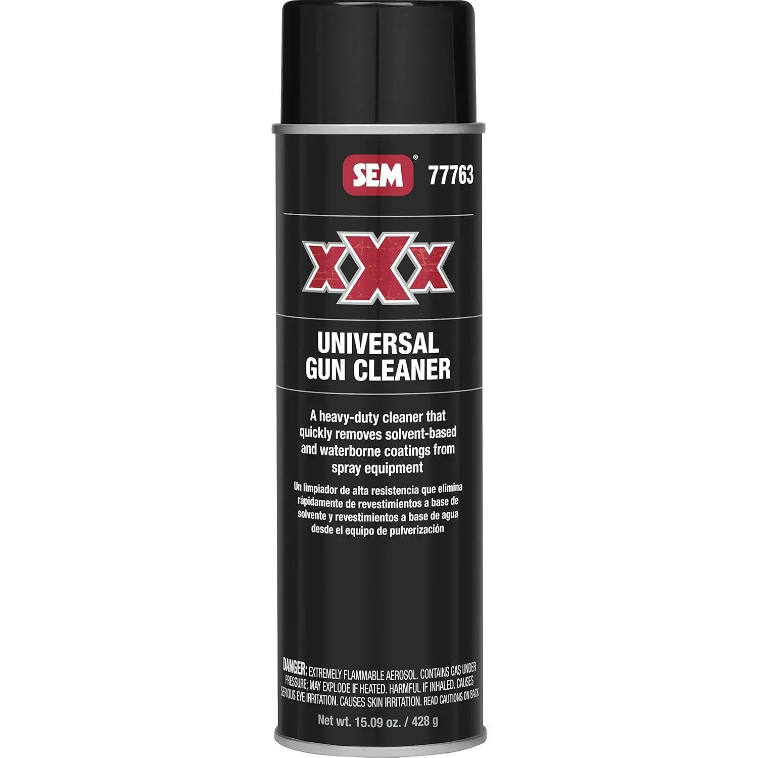 77763 Heavy-Duty Universal Solvent-Based Spray Cleaner, 15oz Aerosol Coating Remover for Automotive & Motorcycle Engine Care, Gun Cleaning