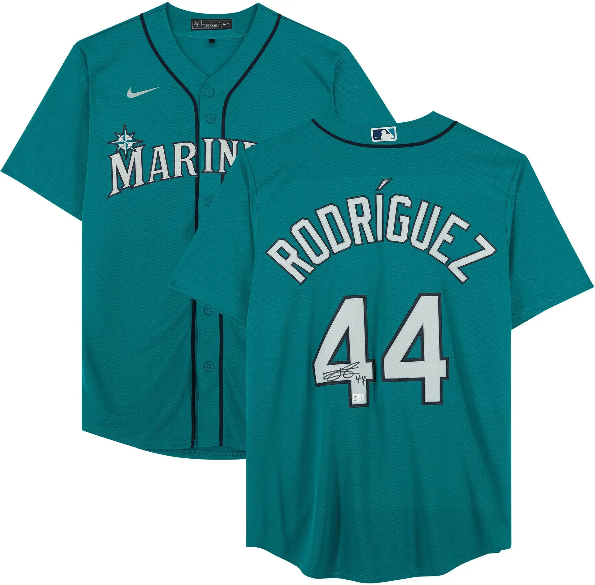 Julio Rodriguez Seattle Mariners Signed Green Nike Replica Jersey