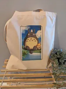 My Neighbor Totoro Studio Ghibli Kawaii Cotton Tote Bag