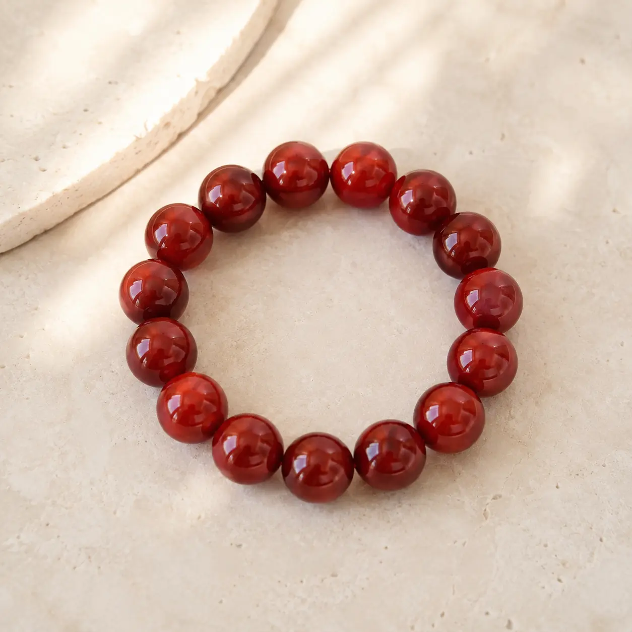 Unisex Red Agate Stone Exquisite High Quality Bracelet - Wudang-Inspired Spiritual Jewelry for Good Luck, Inner Peace, Daily Wear Gift, Exquisite Bracelet