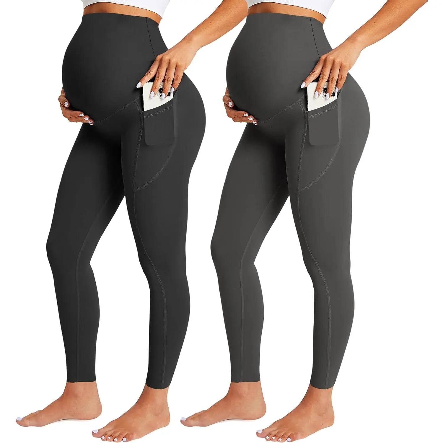 With Pockets - Black/Dark Grey