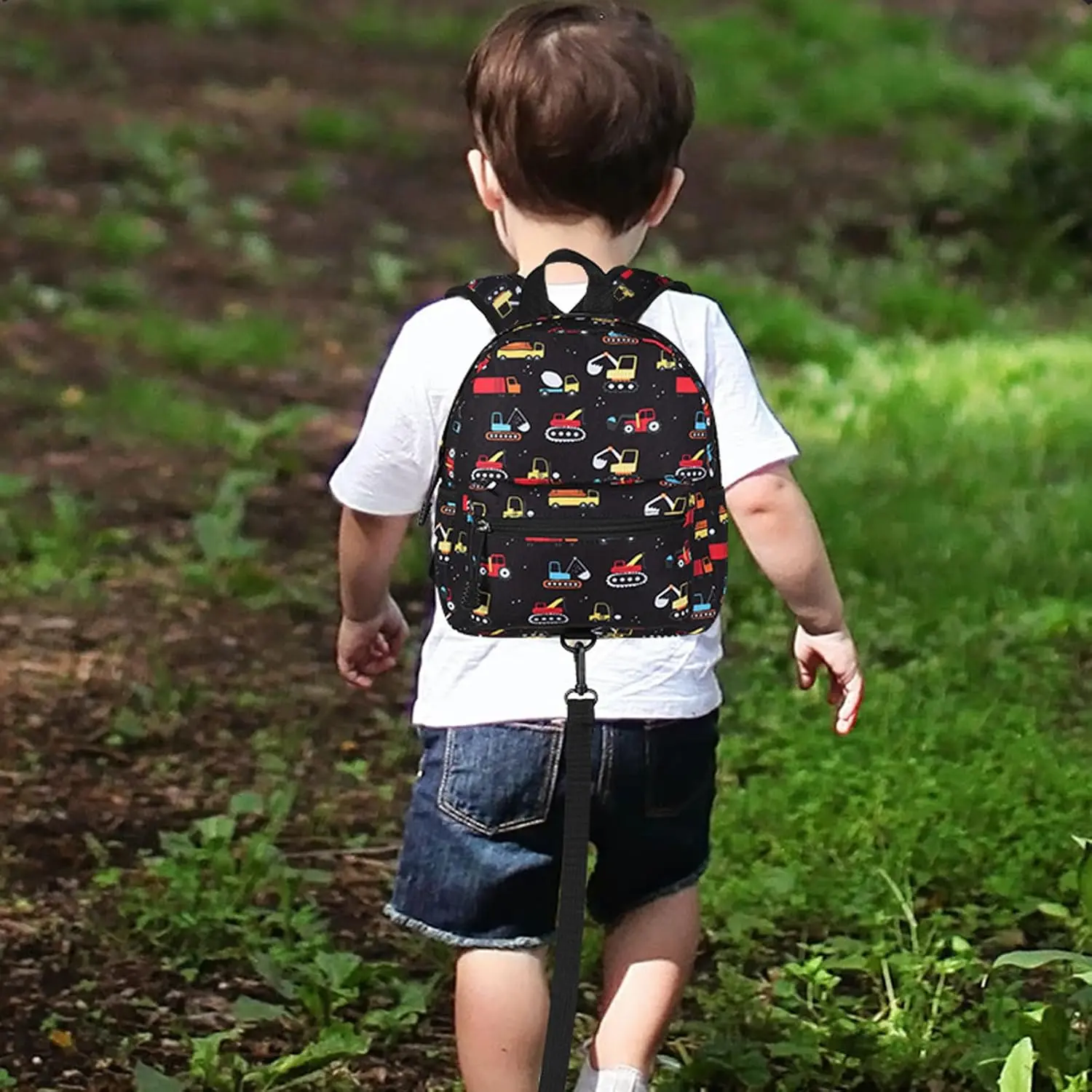 Toddler Backpack with Leash 1-3 Years Old Boys Girls Cute Mini Excavator Anti Lost Wrist Link Travel Small Kids Backpack Harness Black Toddler Backpack with Leash 1-3 Years Old Boys Girls Cute Mini Excavator Anti Lost Wrist Link Travel Small Kids Backpack Harness Black