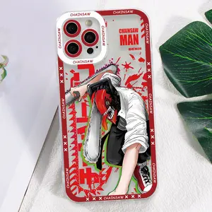 Anime Chainsaw Man Phone Case for iPhone 17 Air 16 15 14 13 12 11 Pro Max Plus