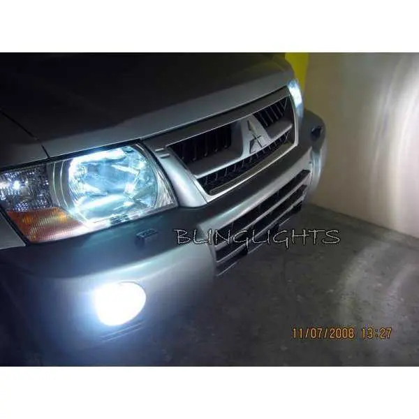 For 2003 2004 2005 2006 Mitsubishi Shogun Halo Foglamps Angel Eye Foglights Fog Lamps Driving Lights Kit